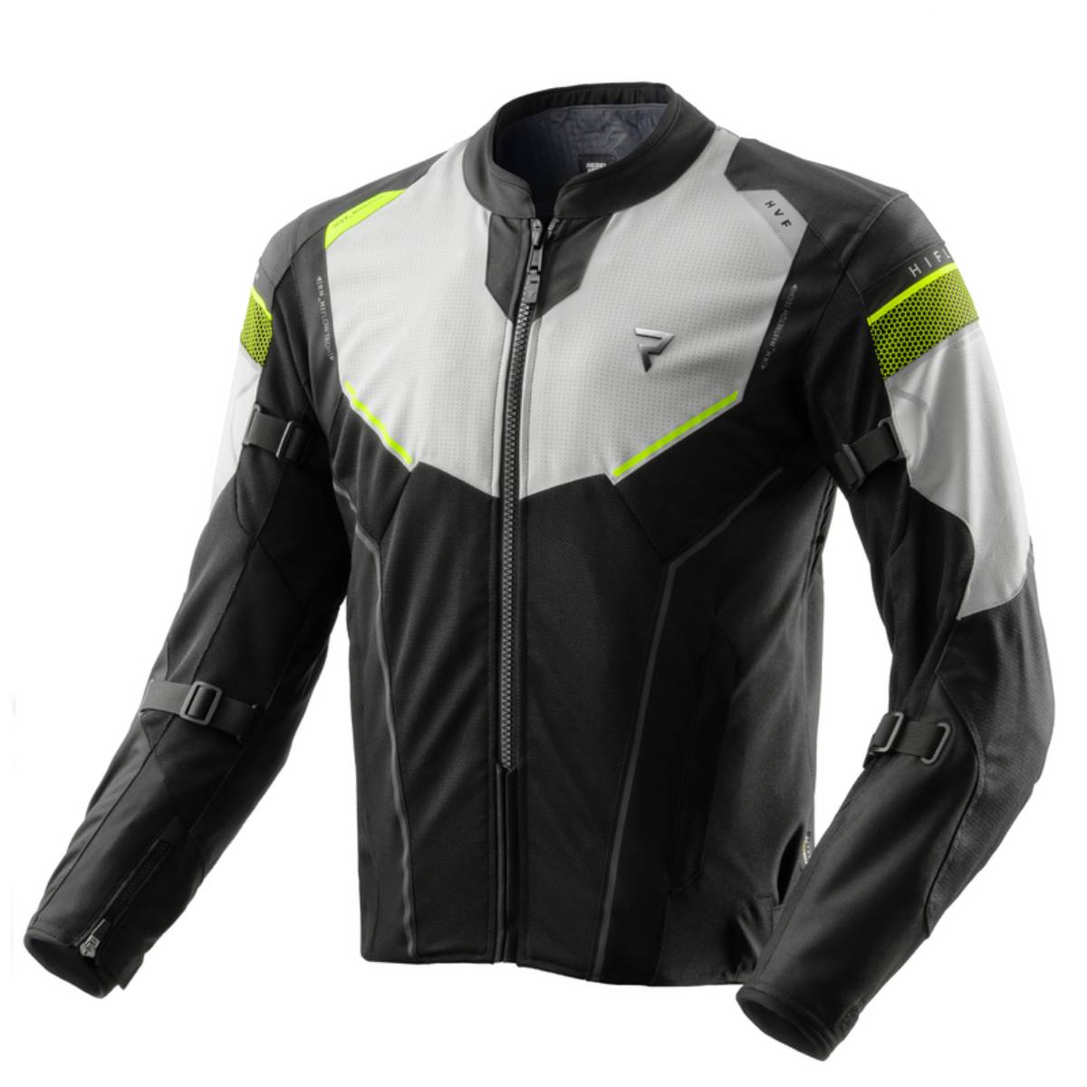 Chaqueta Rebelhorn Hiflow V Negro/Gris/Amarillo Fluor